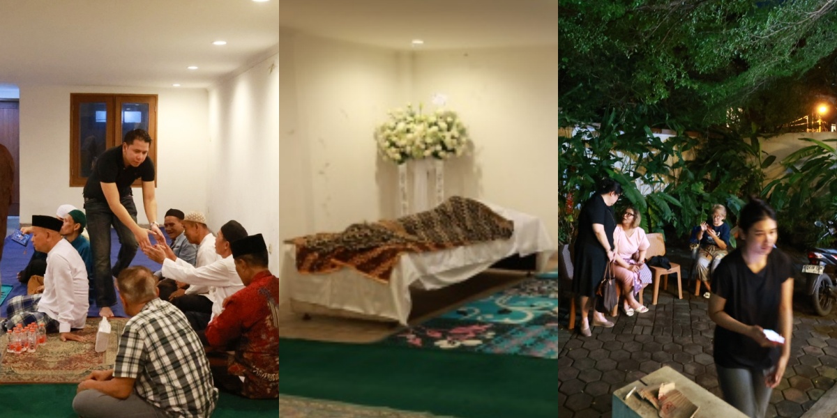 7 Portraits of the Atmosphere at the Funeral Home of Singer Irianti Erningpraja, Addie MS, and Dewa Budjana Attending to Pay Their Respects
