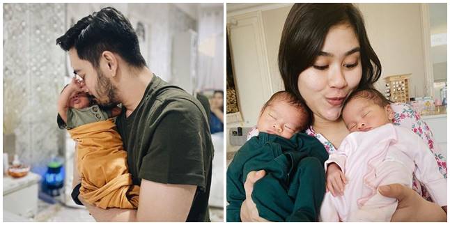 7 Portraits of Syahnaz Sadiqah & Jeje Govinda When Taking Care of Their Twins, Boundless Love!