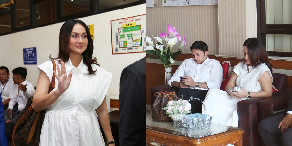 7 Photos of Tengku Dewi Crying Before Mediation Hearing, Andrew Andika Provides Support Amid Divorce Process