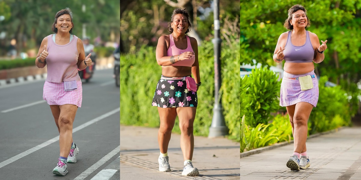 7 Portraits of Tika Panggabean Who Loves Jogging & Walking, Healthy Living Radiates Positive Vibes