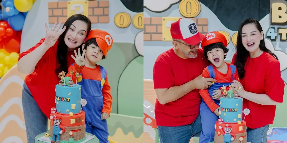 7 Birthday Photos of Balint, Mona Ratuliu's Nephew, Celebrated with a Super Mario Bros Themed Party - Flooded with Congratulations and Prayers
