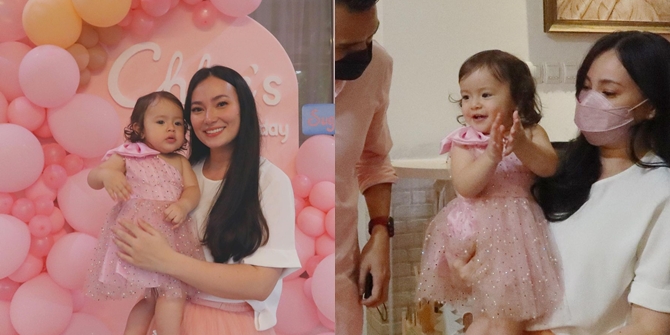 7 Pictures of Chloe Putri Asmirandah's First Birthday, Super Cute with Pink Nuance - Very Festive Until Changing Clothes Three Times