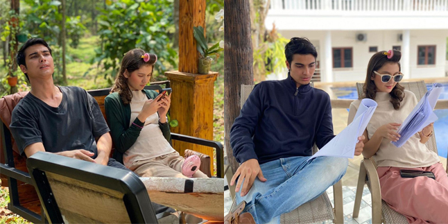 7 Portraits of Zoe Jackson and Cinta Brian Being Very Relaxed Behind the Scenes of 'BUKU HARIAN SEORANG ISTRI', Still Using Hair Rollers