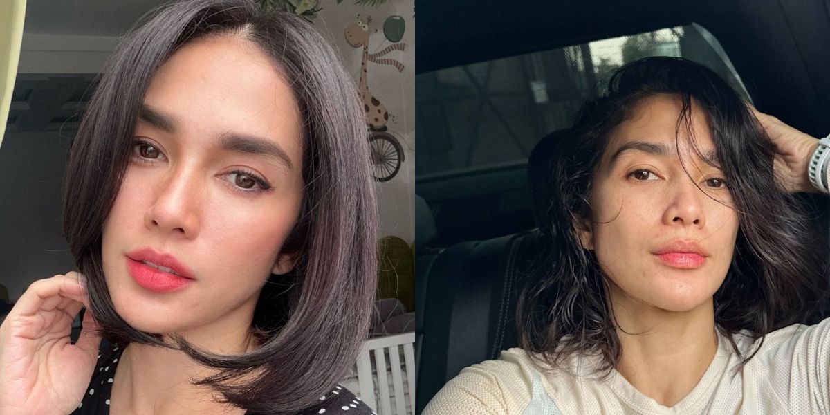 7 Selfie Ussy Sulistiawaty with Short Hair Style, Shining at the Age of 42 Like a High School Girl
