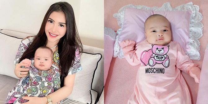 8 Photos of Baby Queensha, Rica Andriani's Daughter, Wearing Branded Clothes, Already Wrapped in Hermes