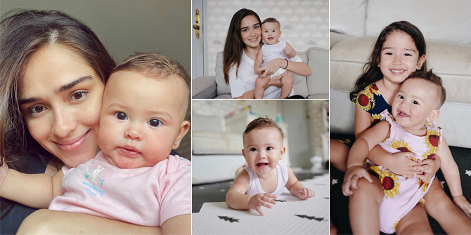 8 Beautiful Photos of Baby Sophia, Yasmine Wildblood's Second Daughter who is Very Bule