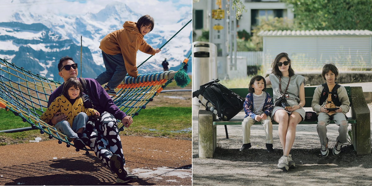 8 Aesthetic Photos of Ringgo Agus Rahman's Family - Sabai Morscheck's Vacation in Switzerland