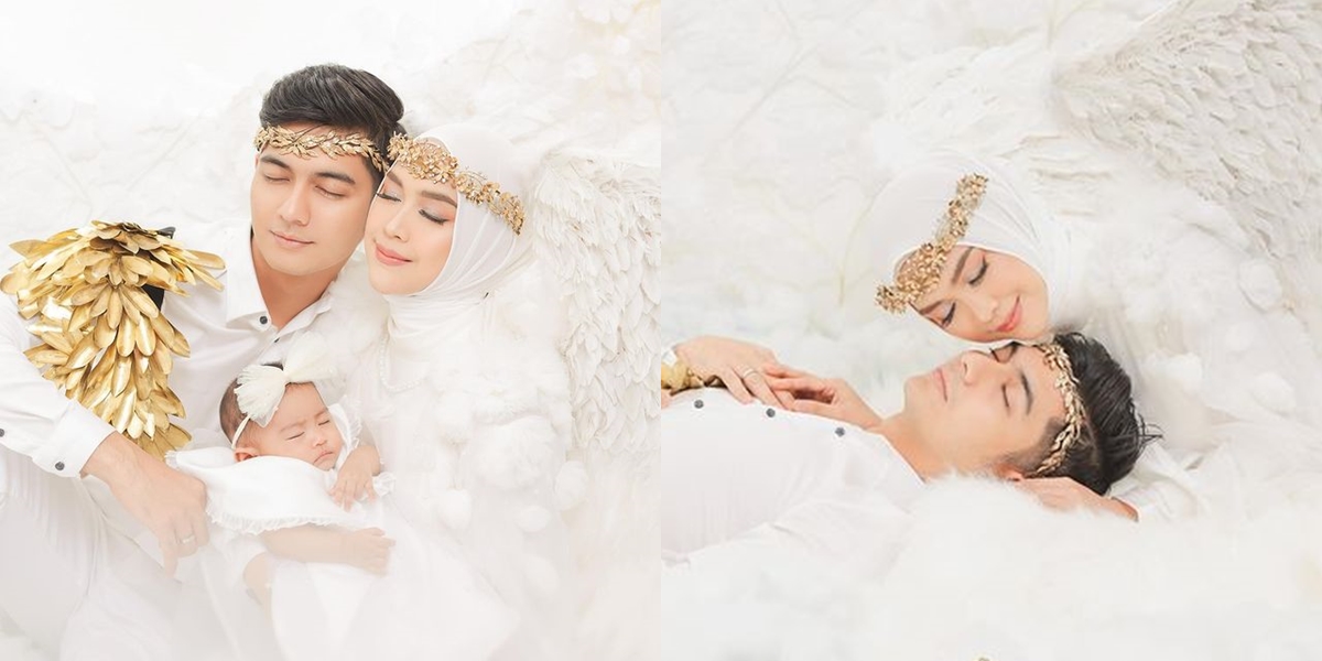 8 Family Portrait Photos of Ria Ricis on Their First Wedding Anniversary, Finally Achieving the Dream of Becoming an Angel - Staying Strong Despite Various Issues