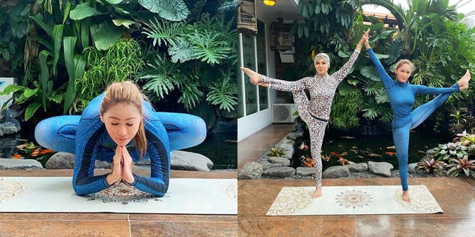 8 Photos of Inul Daratista Doing Yoga Poses Showing Personal Parts, Warning Netizens Not to Have Dirty Thoughts