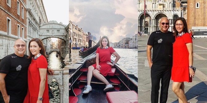 8 Photos of Maia Estianty and Husband in Venice, Making Singles Jealous