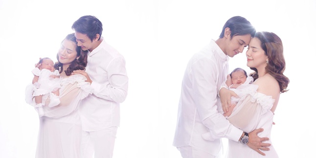 8 Felicya Angelista and Caesar Hito's Photoshoot Celebrating 1st Anniversary, Baby Bible Completes Family Happiness