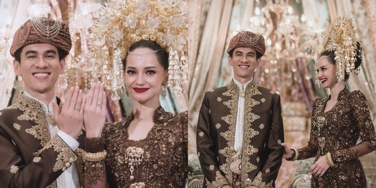 8 Photos of Enzy Storia and Molen Kasetra's Wedding, Beautiful Bride and Handsome Groom in Traditional Attire