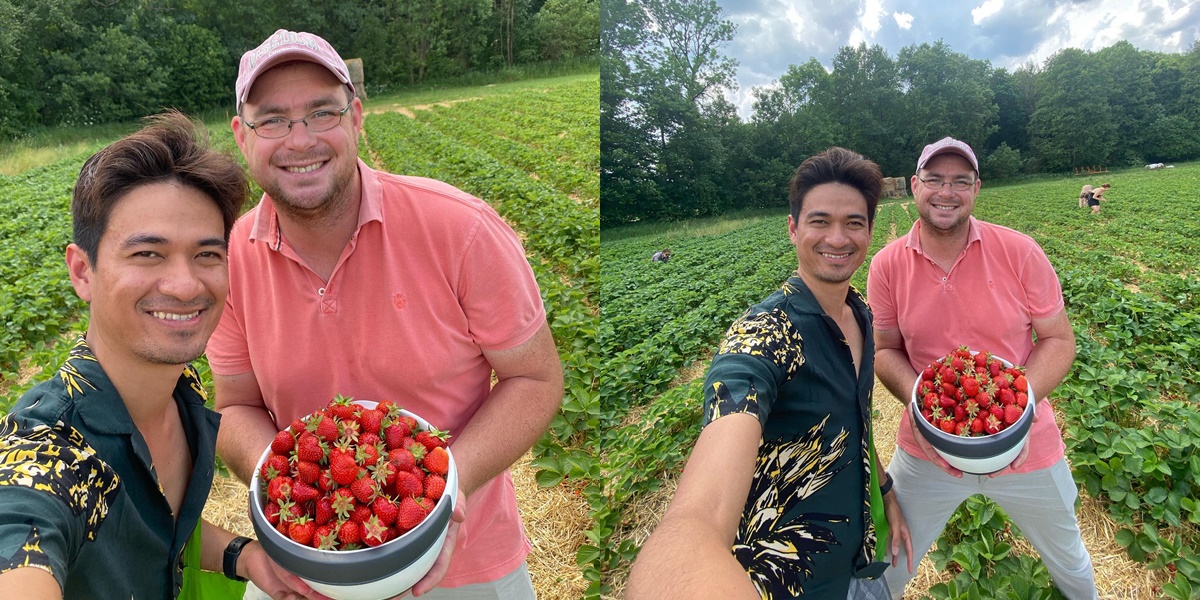 8 Romantic Photos of Ragil Mahardika and Her Husband Picking Strawberries, Already Together for 9 Years Despite Controversy