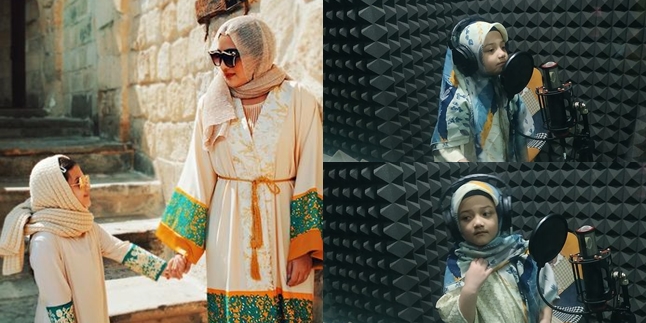 8 Styles of Arsy, Ashanty and Anang Hermansyah's Daughter, During Recording Receiving Praise, Beautiful in Hijab Syari - Similar to Aurel Hermansyah