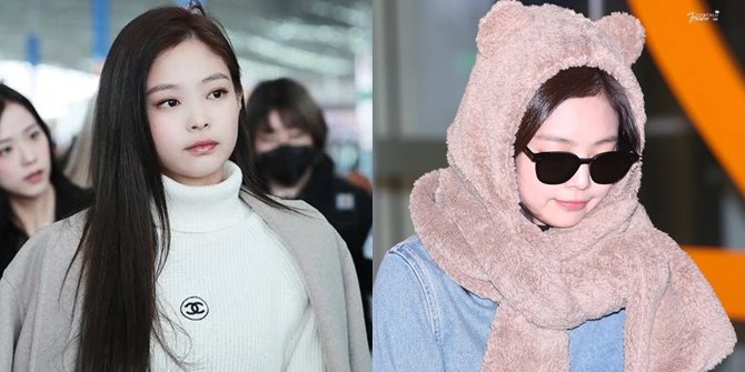 8 Winter Fashion Styles ala Jennie BLACKPINK, Chic Charisma with Chanel - Unique Appearance with Bear Hat