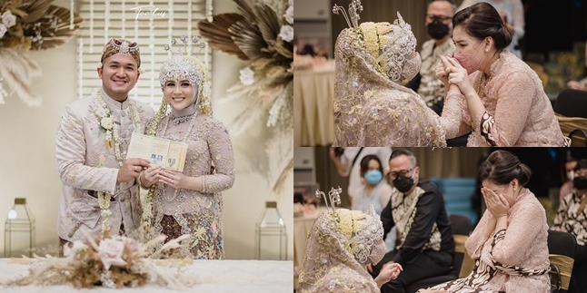 8 Emotional Moments When Kesha Ratuliu Bowed to Mona Ratuliu on the Wedding Day, Crying Floods of Tears