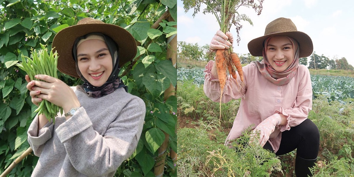 8 Moments of Melody Laksani Former JKT48 Busy Farming, Said to Be Suitable to Help the Ministry of Agriculture Become a Millennial Farmer