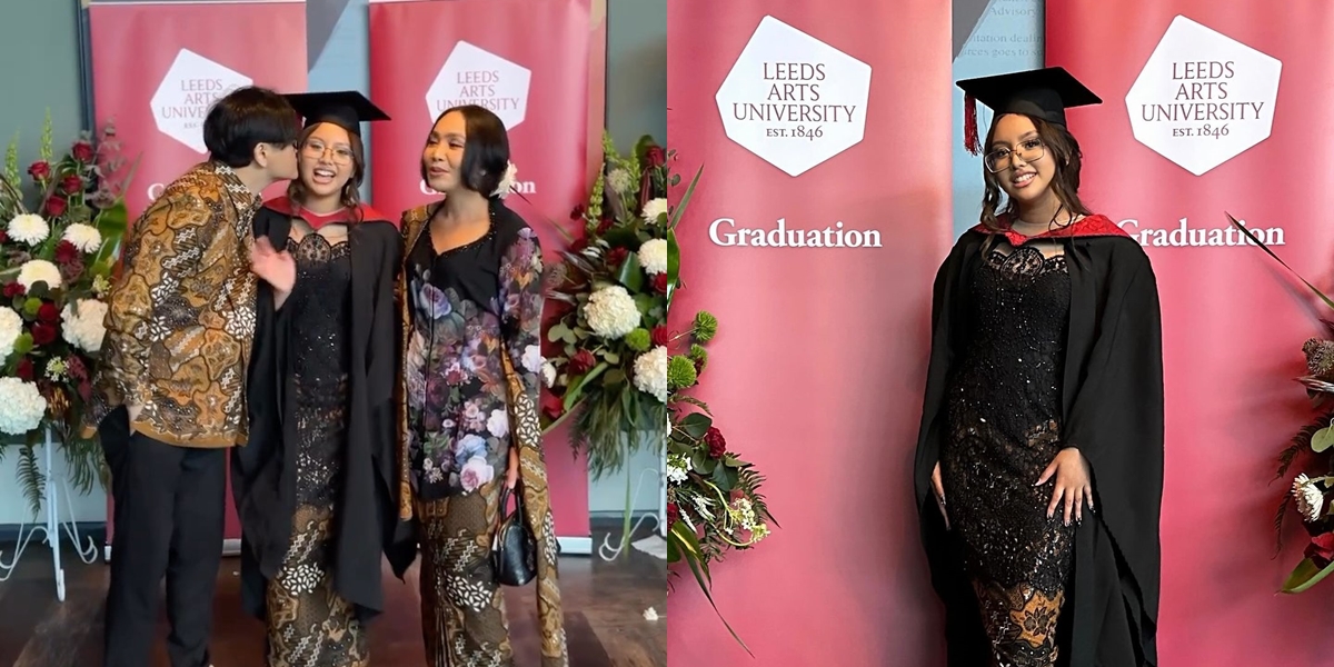 8 Moments of Naja Putri Armand Maulana and Dewi Gita's Graduation, Beautiful in Kebaya