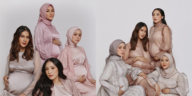 8 Beautiful Pregnant Celebrities' Photoshoots Called Sultan's Wife, Lesti's Big Baby Bump Continues to be the Spotlight