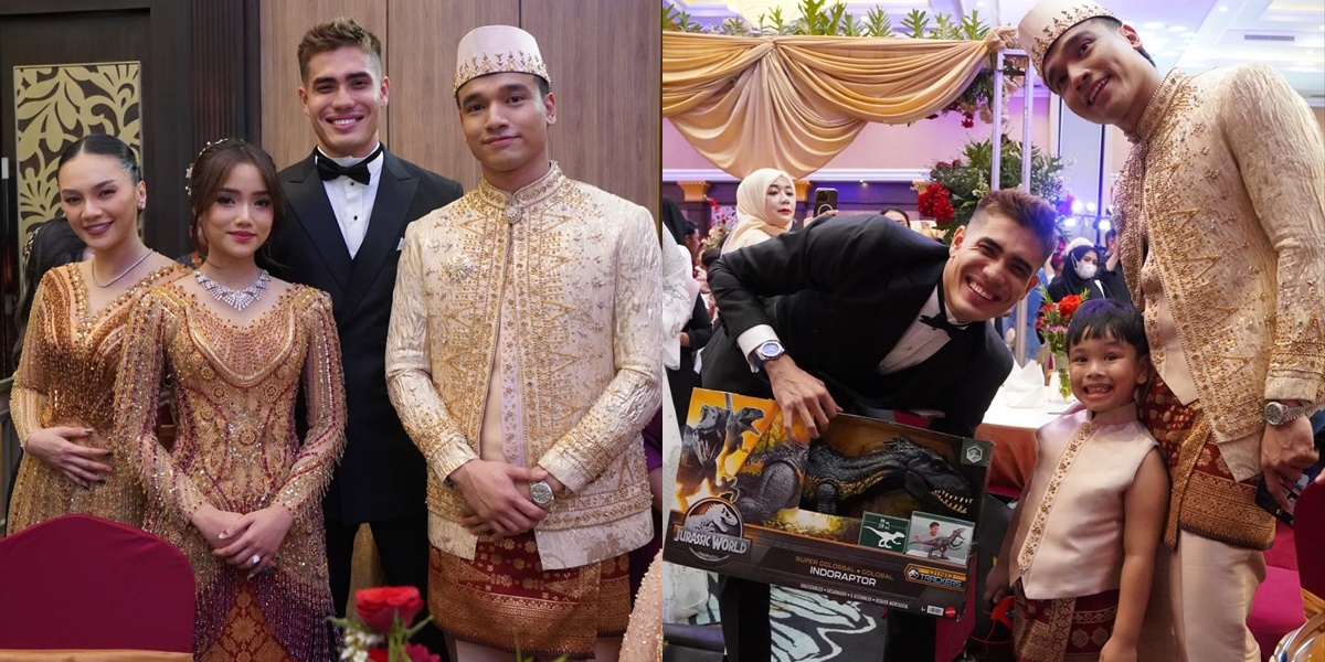 8 Portraits of Aisar Khaled at Frans Faisal's Wedding, Showcasing Closeness with the Fuji Family Including Gala