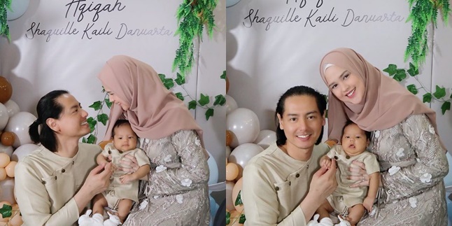 8 Photos of Cut Meyriska & Roger Danuarta's Child Akikah, Zoo-themed - Matching Outfits with Father