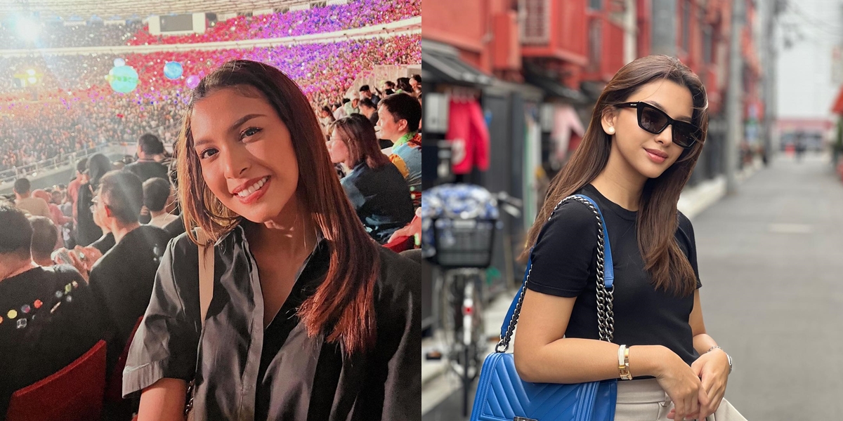 8 Photos of Alisia Rininta, Star of the Soap Opera 'TAKDIR CINTA YANG KUPILIH' Watching Coldplay Concert, Looks Beautiful Like a Junior High School Student