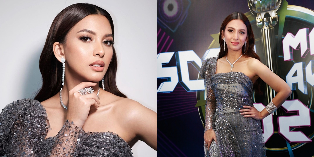 8 Photos of Alisia Rininta, Star of the Soap Opera 'TAKDIR CINTA YANG KUPILIH' When Attending the 'SCTV Music Awards 2023', Beautiful Until Being Called Barbie-Like