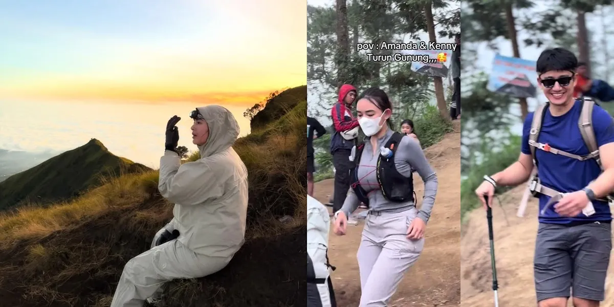 8 Photos of Amanda Manopo Climbing the Mountain with Kenny Austin