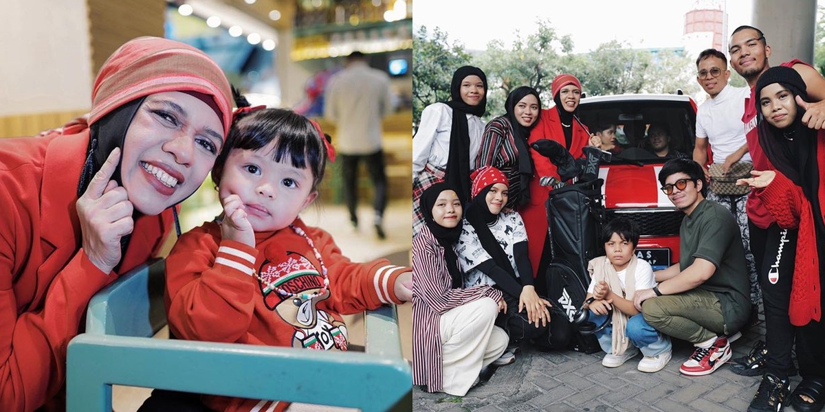 8 Portraits of Ameena at Lenggogeni Halilintar's Birthday, Caught Sneaking a Bite of the Cake - Gives Branded Golf Set as a Gift