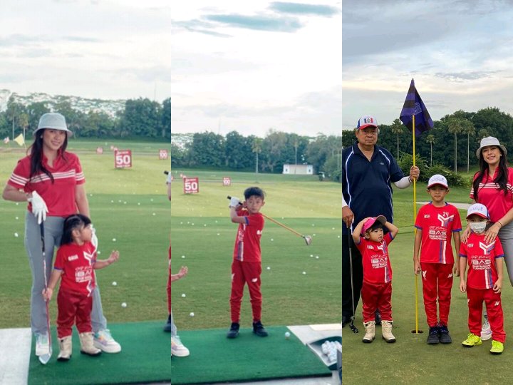 8 Photos of Ibas' Children Accompanying SBY Playing Golf, the Late Ani Yudhoyono's Dream Since Long Ago