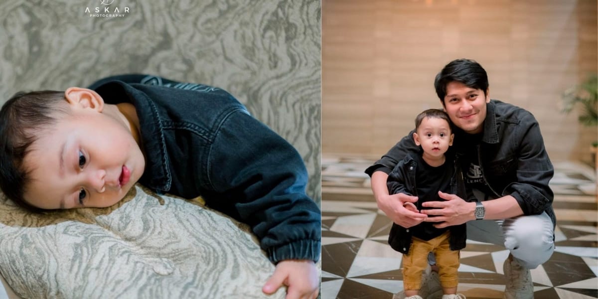 8 Photos of Lesti's Child who Resembles Rizky Billar More, Already Starting to Like Kicking the Ball