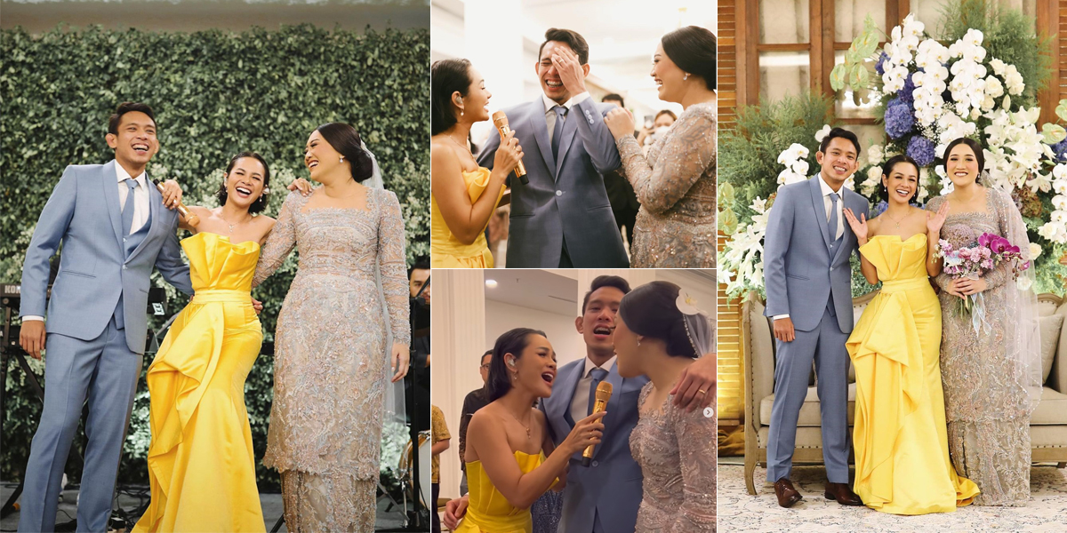 8 Portraits of Andien Surprising Fans at Wedding Party, Very Romantic Making Netizens Cry Touchingly