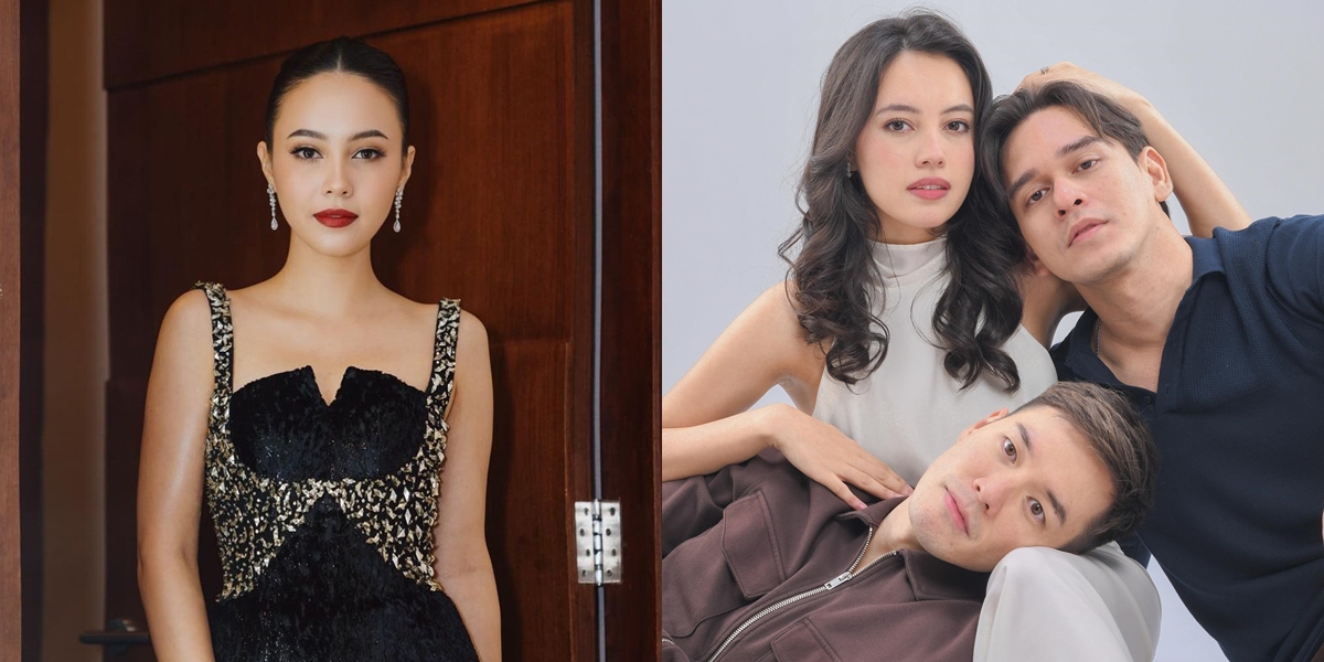 8 portraits of Anggika Bolsterli torn between choosing Rangga Azof and Anthony Xie in the latest SCTV soap opera 'DIANTARA DUA SUAMI'