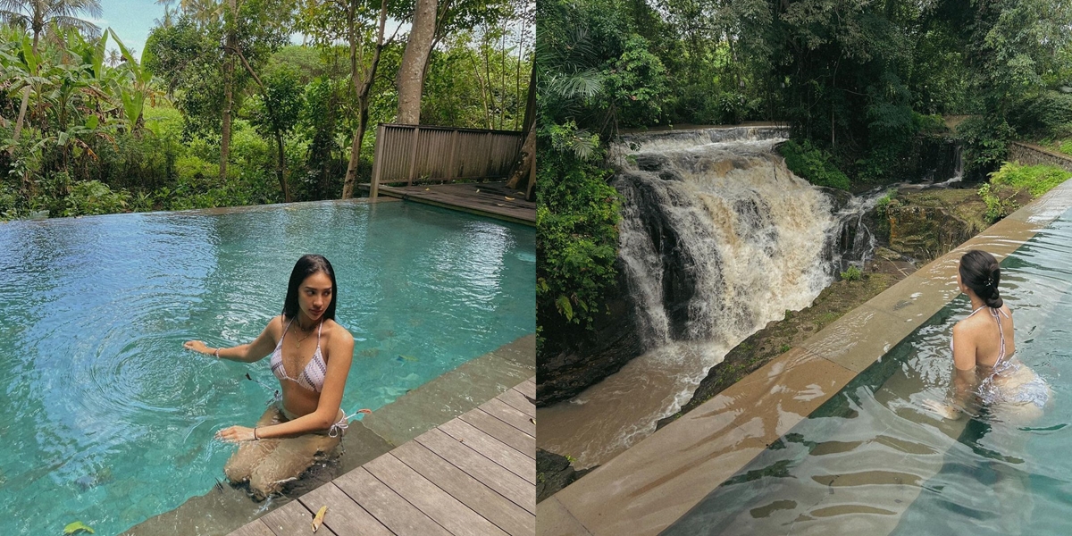 8 Portraits of Anya Geraldine at a Luxury Villa in Bali, Hot and Sexy in a Bikini - Relaxing Photos While Lying Down Making Netizens Auto Zoom