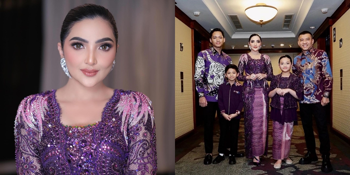 8 Portraits of Ashanty Attending the Wedding of Crazy Rich Jember's Child, Coordinating in All Purple as a Family - Even Greeted Khofifah Indar Parawansa