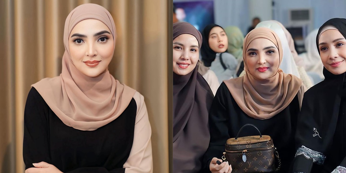 8 Portraits of Ashanty Wearing a Hijab While Attending a Study Session, Praised for Looking Younger and Cooler