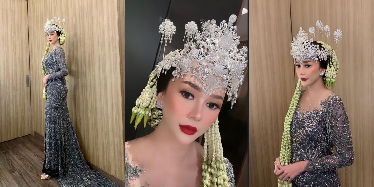 8 Photos of Aura Kasih as a 'Bride', Stunningly Beautiful - Gracefully Strutting on the Runway Wearing Sundanese Traditional Wedding Attire