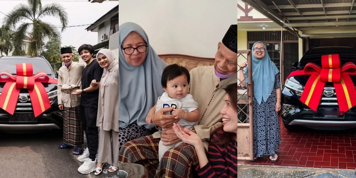 8 Portraits of Aurel Hermansyah, Atta & Thariq Halilintar Give Cars as Gifts to Grandparents - Happy Ancestors Visited by Baby Ameena, the First Great-Grandchild