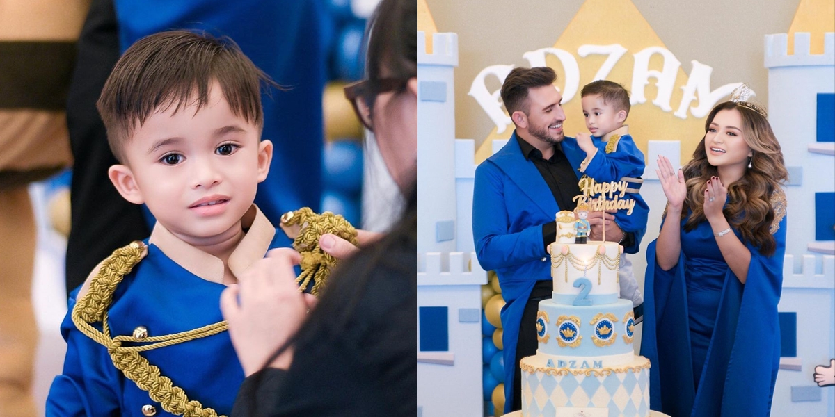 8 Portraits of Baby Adzam Putra Nathalie Holscher who is now 2 years old, Looking Handsome like a Little Prince on His Birthday - Said to be a Future Heartthrob