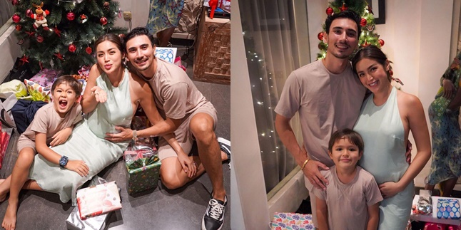 8 Happy Photos of Jessica Iskandar Celebrating First Christmas as Vincent Verhaag's Wife, Beautiful Pregnant Appearance Highlighted