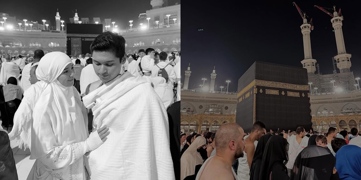 8 Portraits of Beby Tsabina and Her Husband on Umrah, Her Appearance in Hijab is Soothing