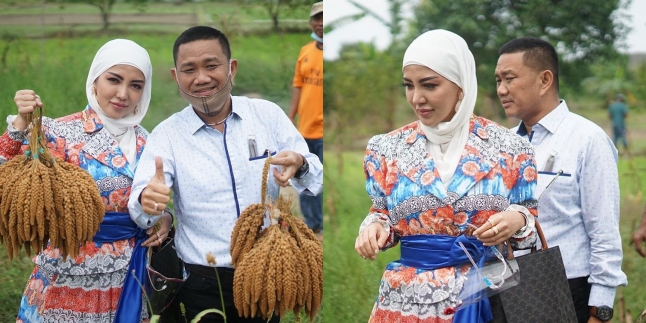 8 Portraits of Bella Shofie 'Nyawah' with Husband, Wearing a Rp 1 Billion Dress and Carrying Expensive Bag