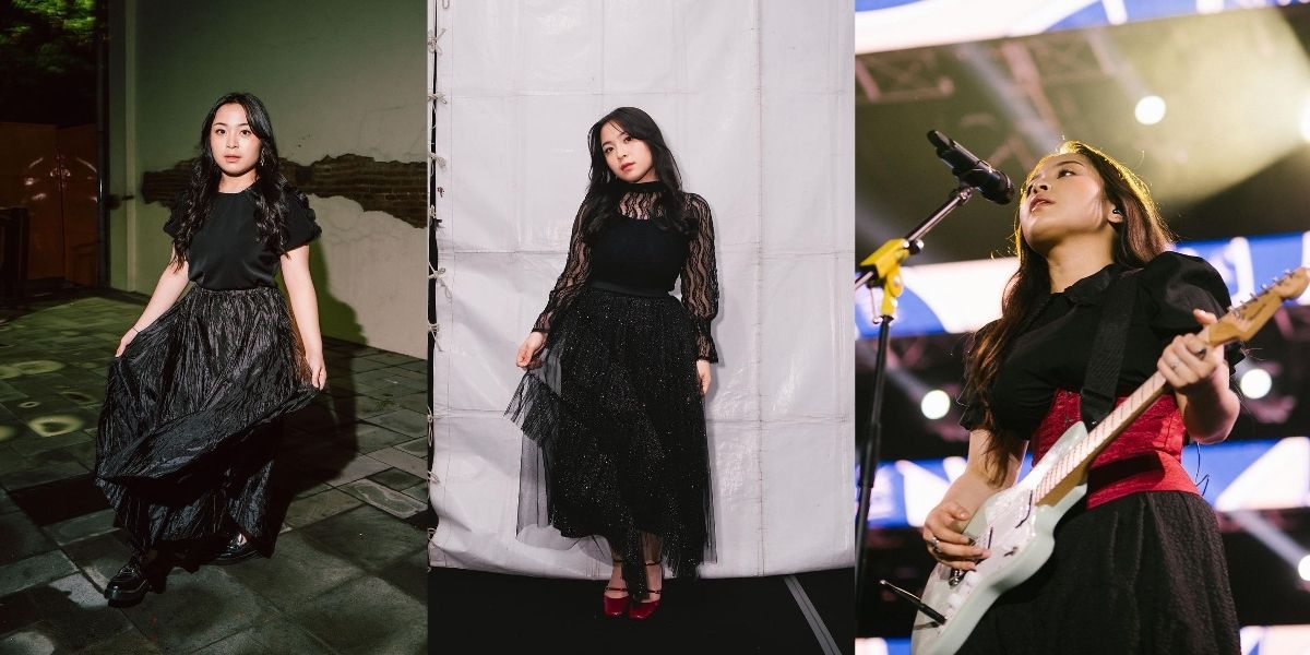 8 Portraits of Bernadya on Stage with Her Signature Black Outfit, Here’s the Reason Why