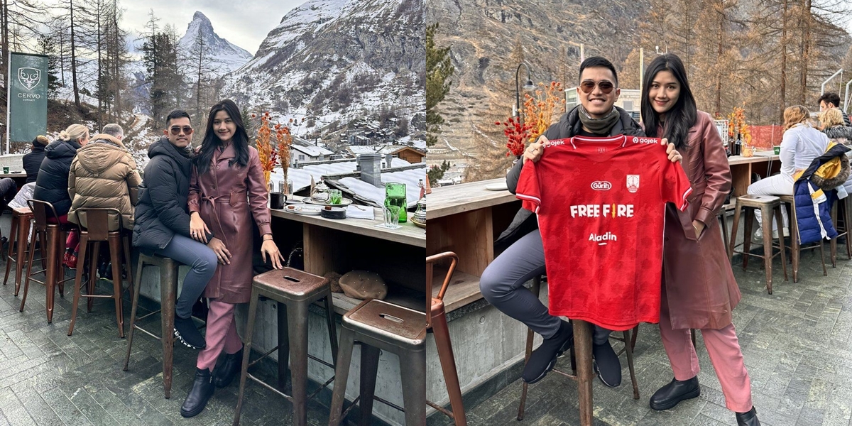 8 Honeymoon Photos of Kaesang & Erina Gudono in Switzerland, Skiing Together - Romantic Photos with Snowy Mountain Background