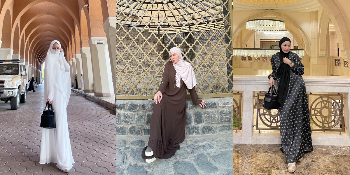 8 Beautiful Portraits of Fitri Salhuteru, Nikita Mirzani's Friend, When Wearing Hijab and Performing Umrah, Unforgettable Memories in Gua Hira