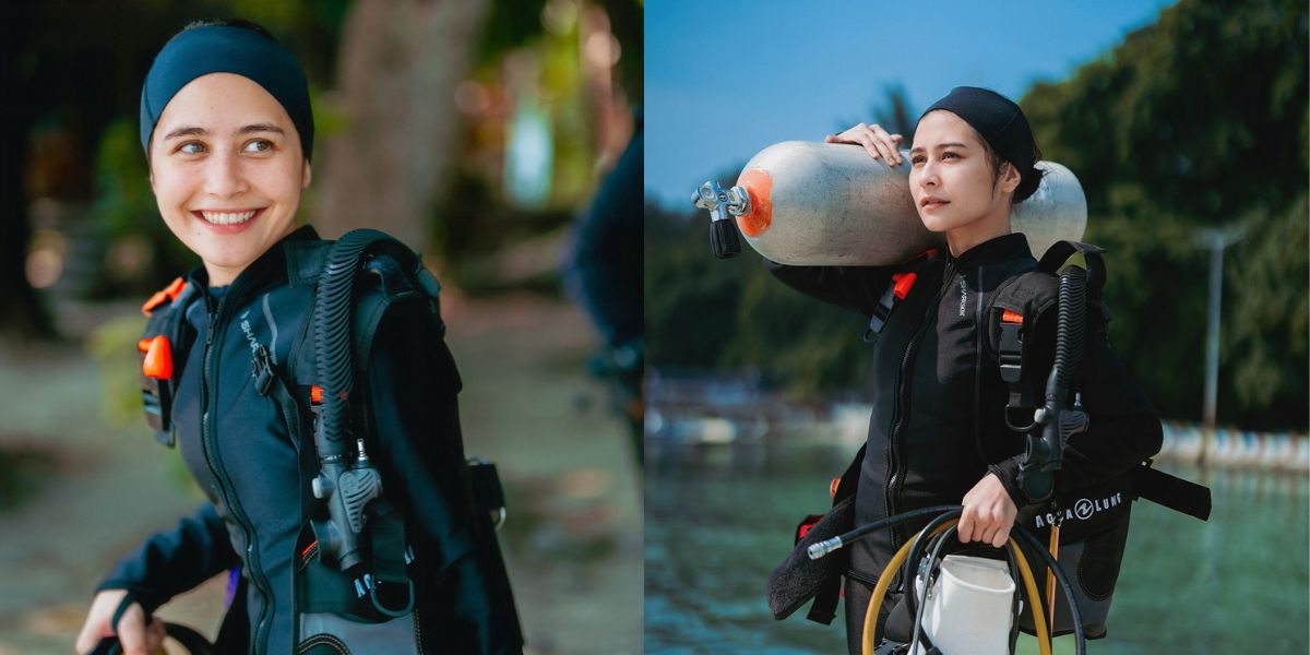 8 Beautiful Natural Portraits of Prilly Latuconsina Wearing a Wetsuit, Her Beautiful Eyes Captivate