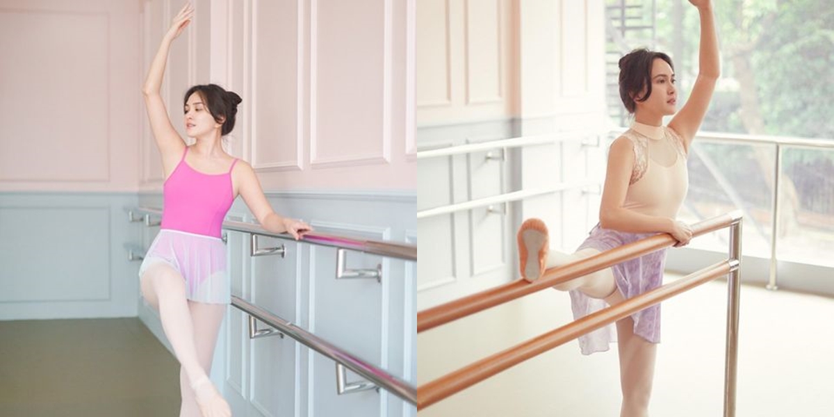 8 Beautiful Portraits of Shandy Aulia Joining Ballet Class, Hot Mom Showcasing Graceful Charm and Flexible Slim Body!
