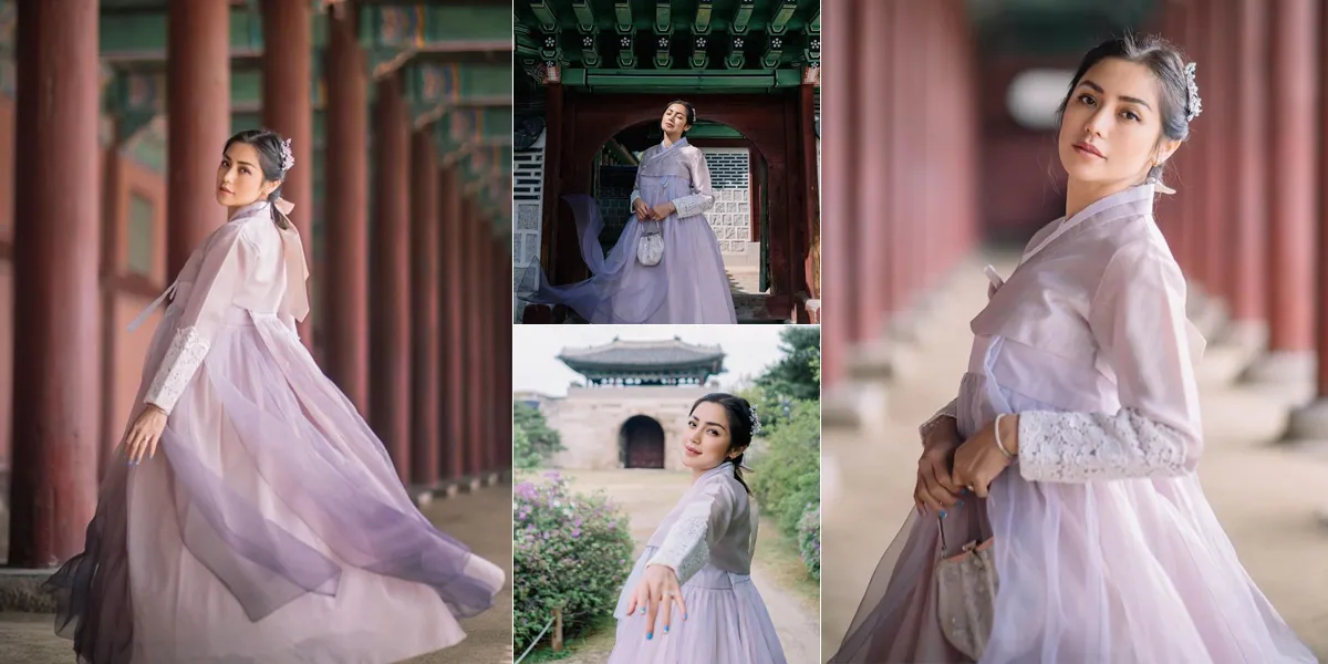 8 Beautiful Portraits of Jessica Iskandar Wearing Hanbok in Korea, Her New Nose Making Netizens Go Crazy