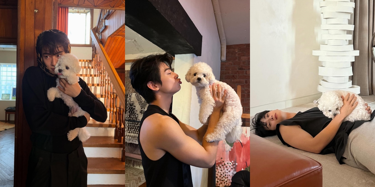 8 Photos of Cha Eun Woo with Dongdong, Celebrating Seollal - Taking His Beloved Pet to the Photoshoot Location