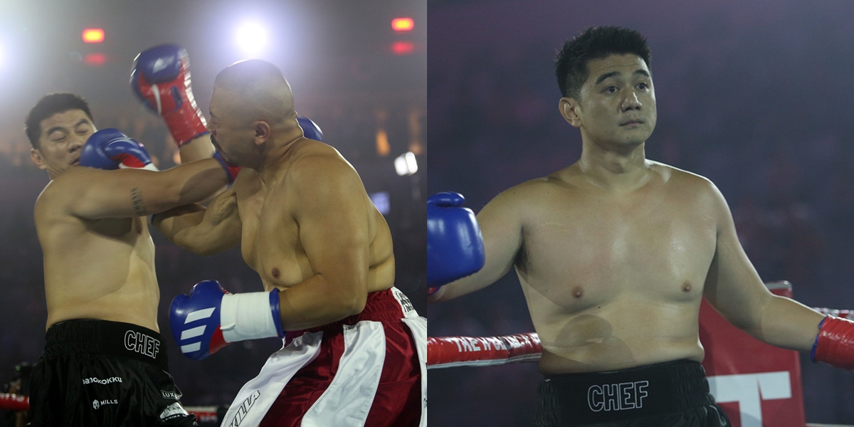 8 Portraits of Chef Arnold Losing TKO From Codeblue in Boxing Match, No Problem Going Viral and Becoming Netizen's Target